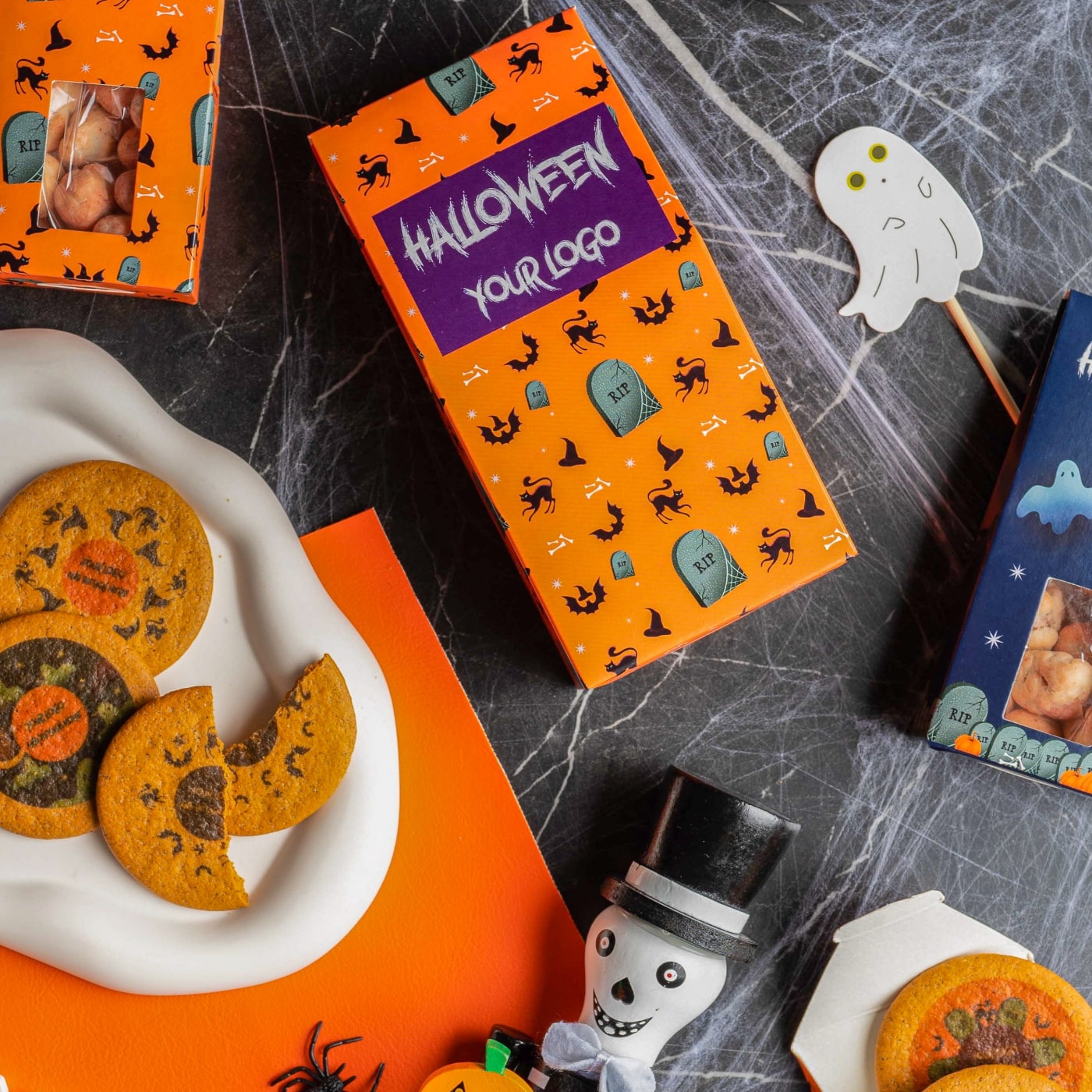 Emblémázható halloween reklámédesség
